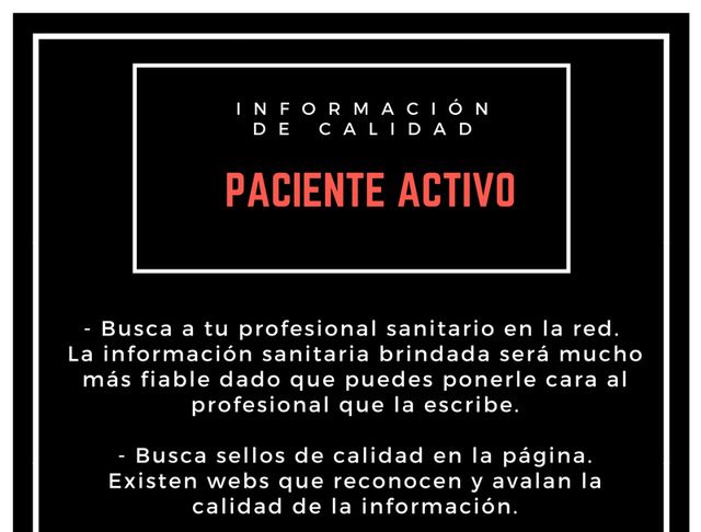 Paciente Activo e información de calidad