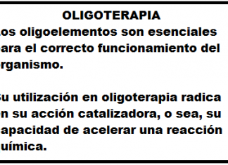 Definición de Oligoterapia. Fuente: Integra Salud Talavera