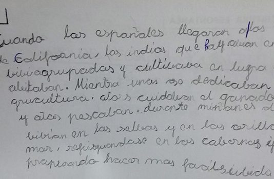 Dislexia en dictado