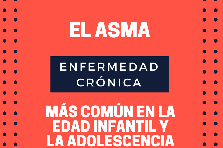 El asma es la enfermedad crónica más común en la infancia y adolescencia