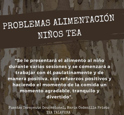 Trastornos de alimentación en niños con TEA