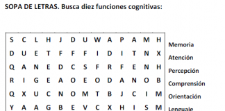 Sopa de letras 7. funciones cognitivas