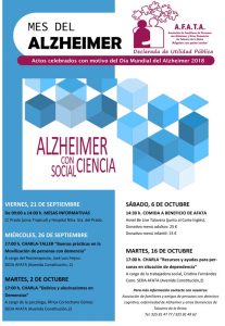 Día Mundial Alzheimer Afata