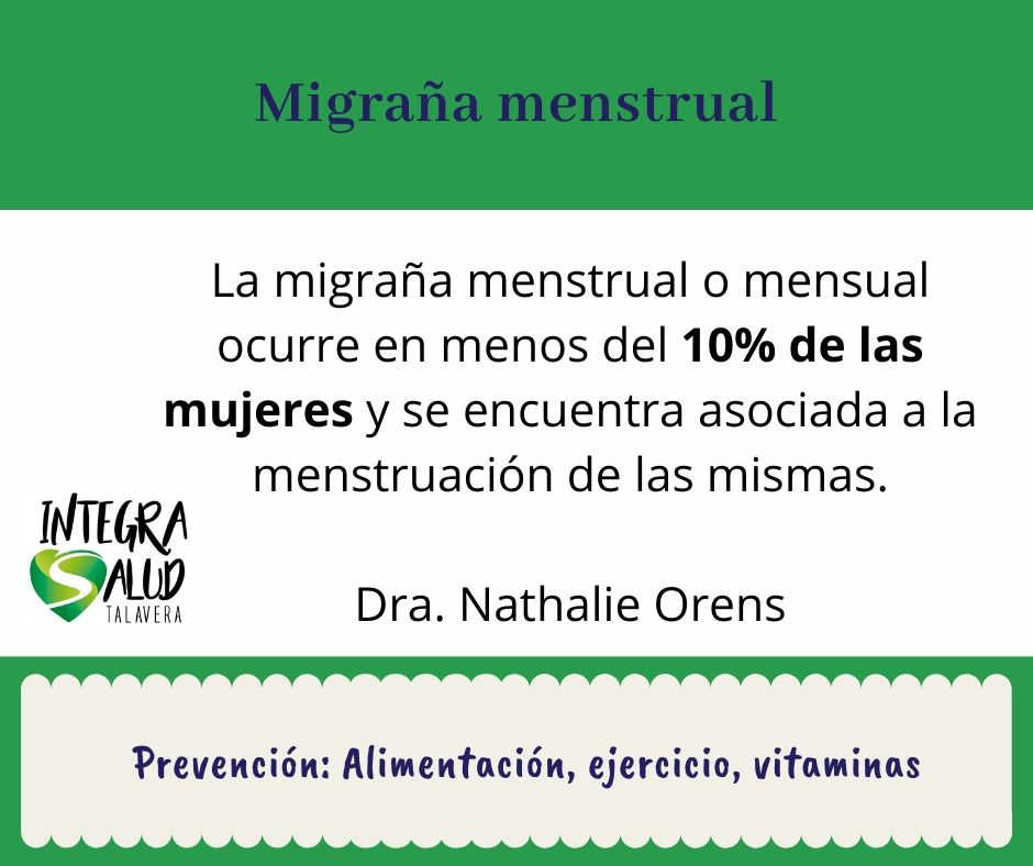 migraña menstrual