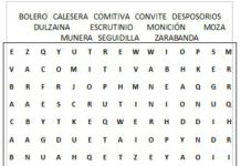 Memoria autobiográfica sopa de letras boda