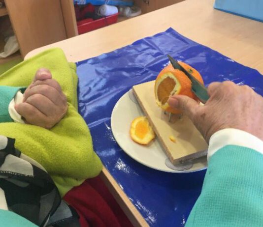 actividad de alimentación ictus