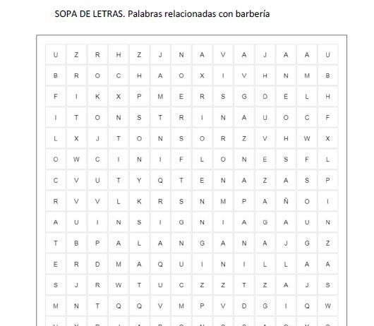 sopa de letras abril 22. lectura