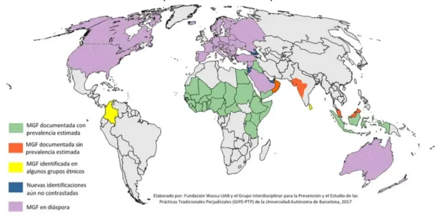 Mapa mutilación geneital femenina
